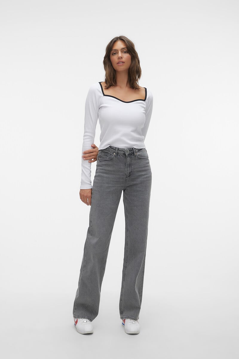 Cortefiel Jeans de tiro alto