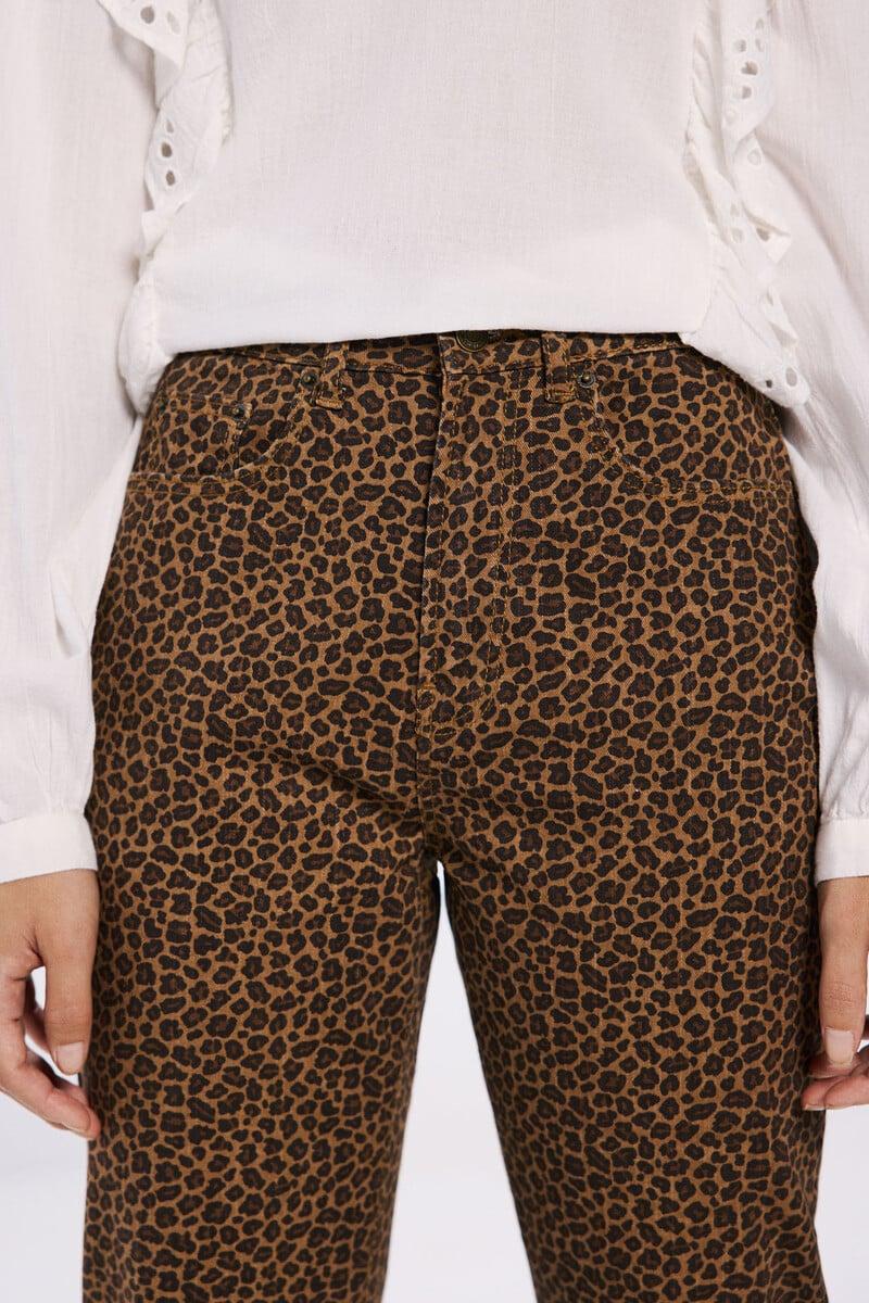 Cortefiel Jeans Estampado Leopardo