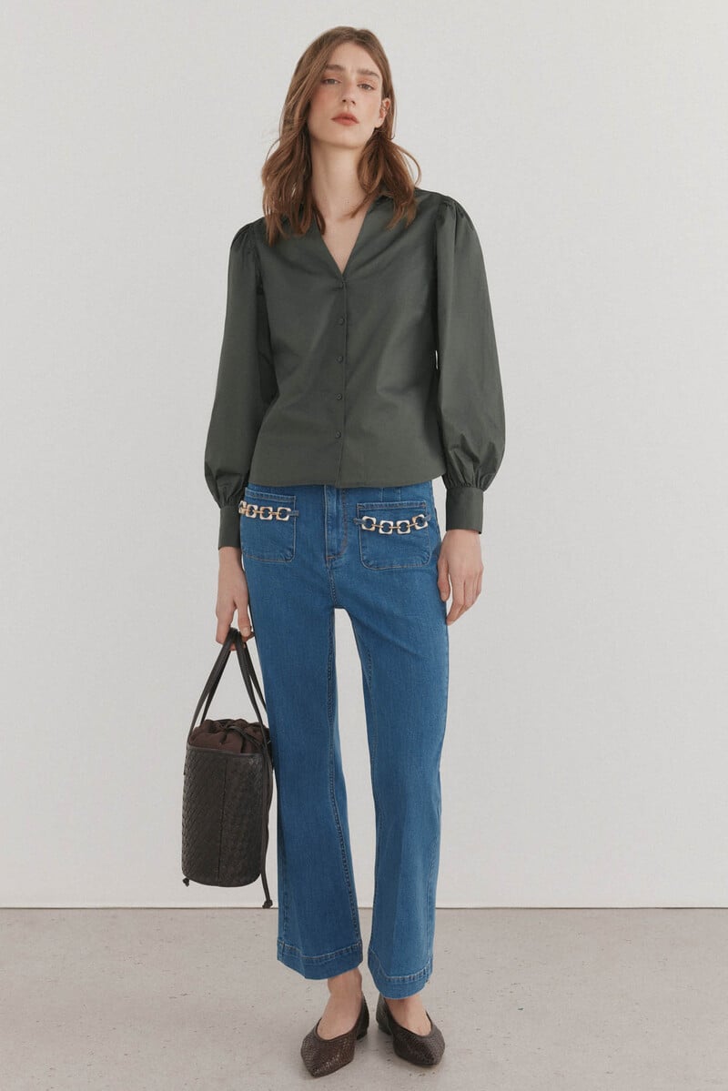 Cortefiel Jeans flare cropped