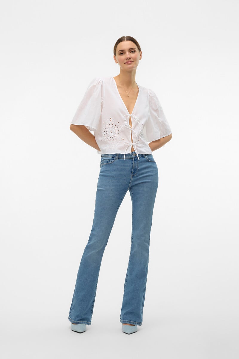Cortefiel Jeans Flared Con Bolsillos