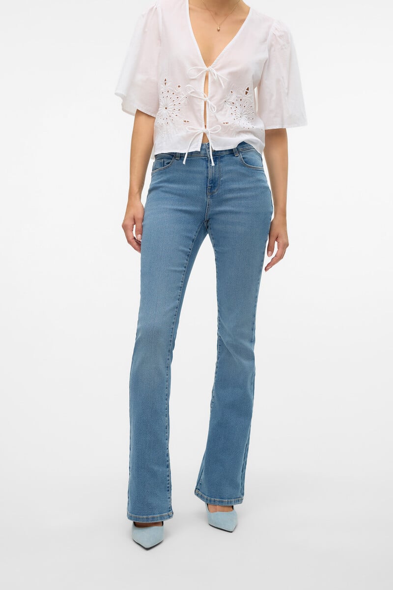 Cortefiel Jeans Flared Con Bolsillos