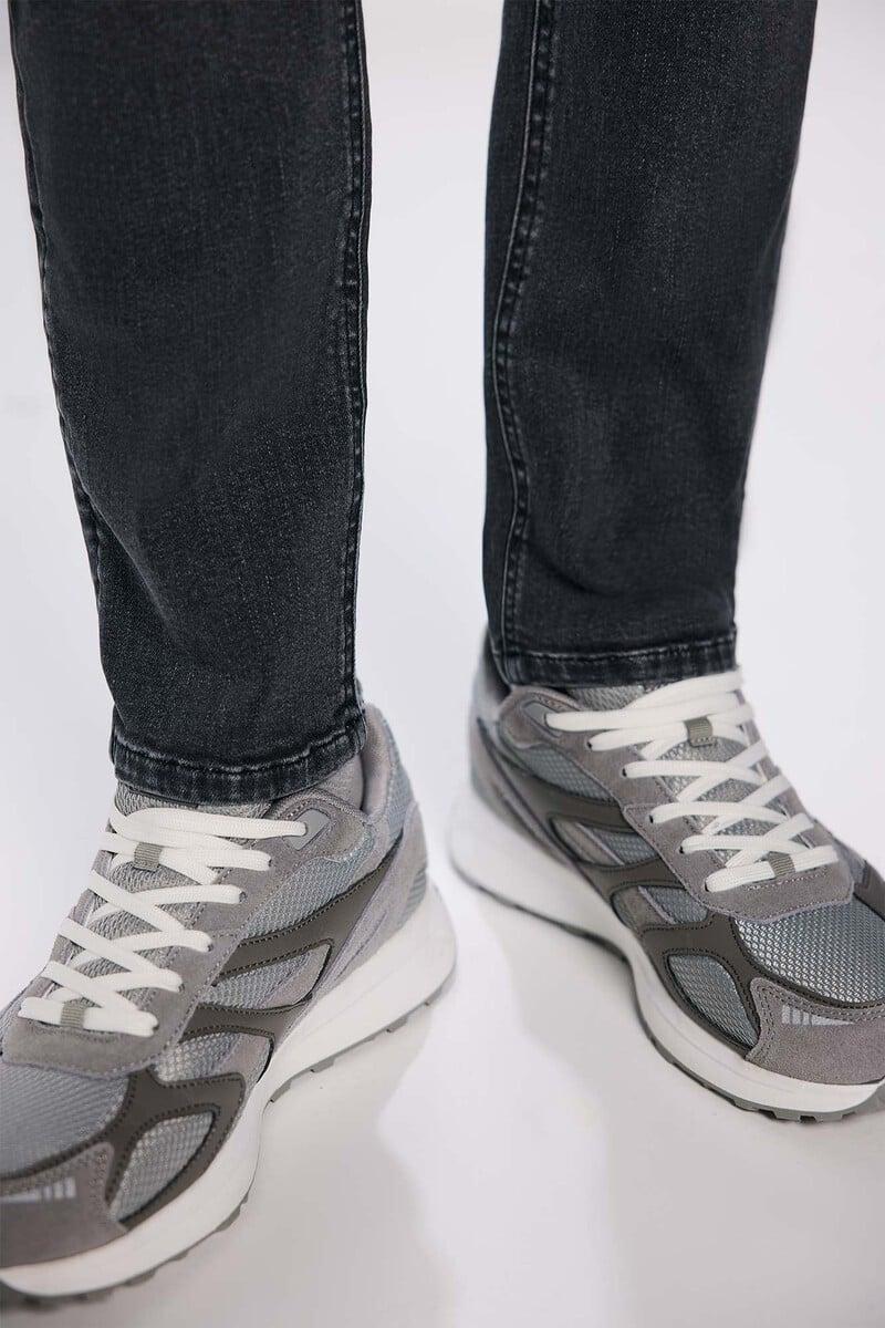 Cortefiel Jeans Gris Oscuro Skinny Fit