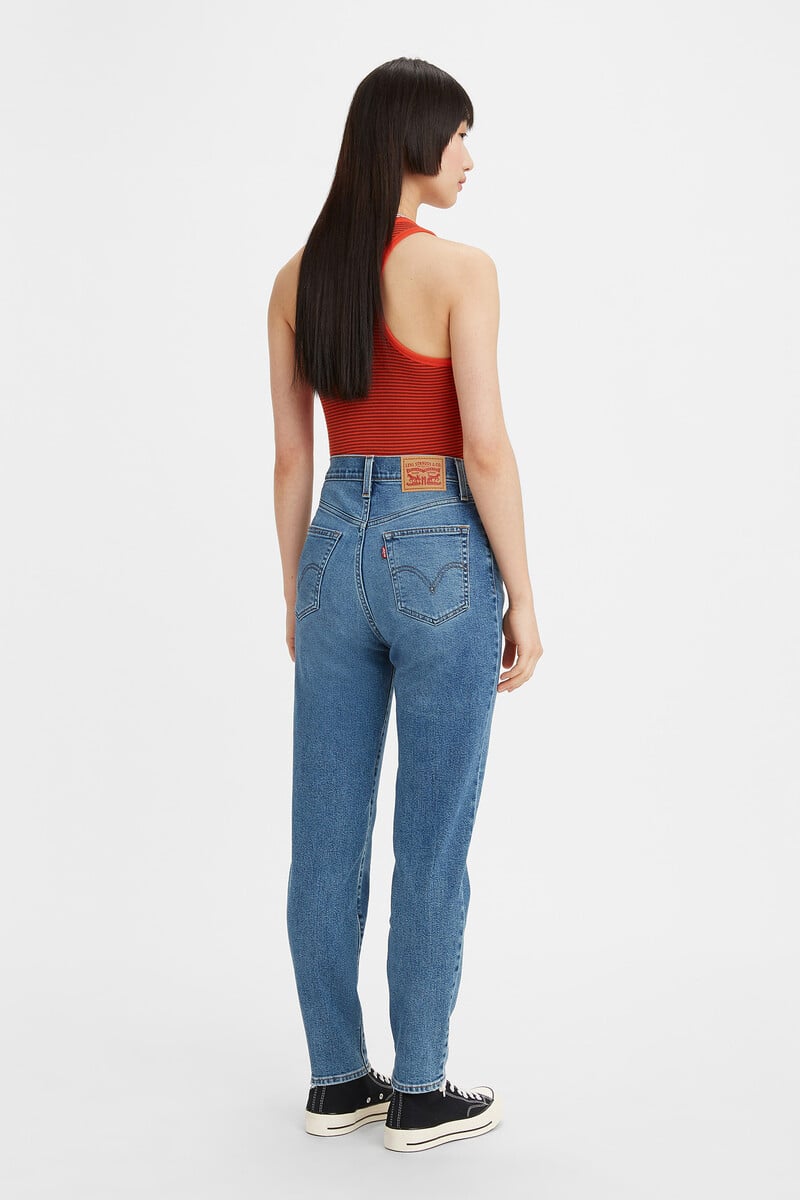 Cortefiel Jeans Mom Tiro Alto