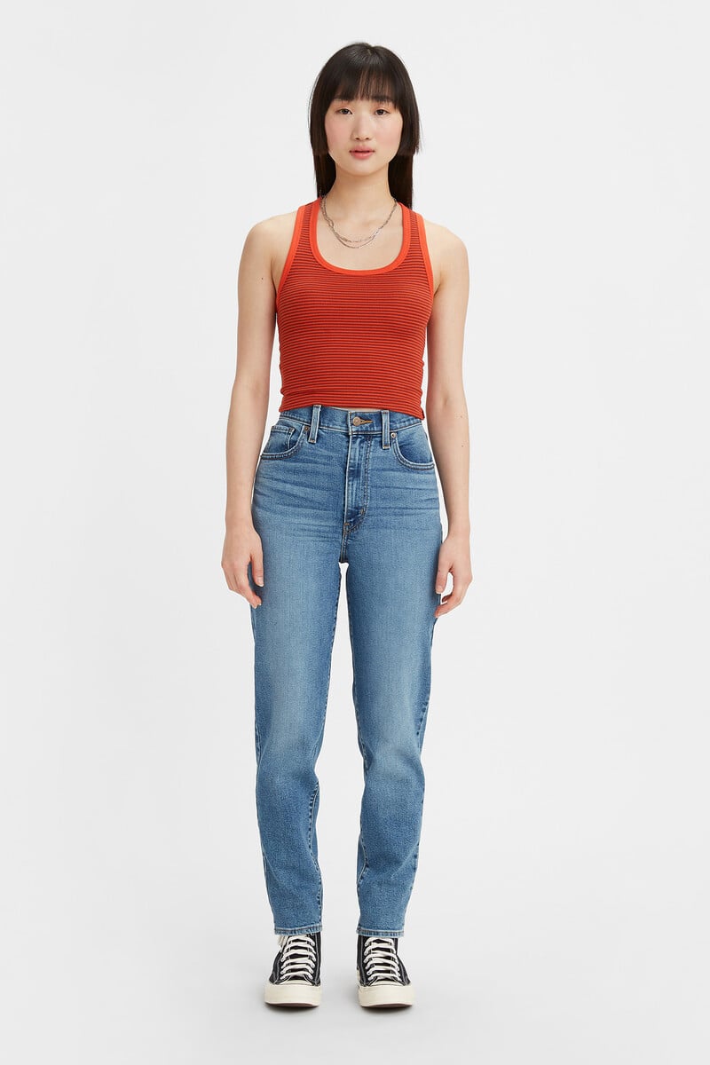 Cortefiel Jeans Mom Tiro Alto