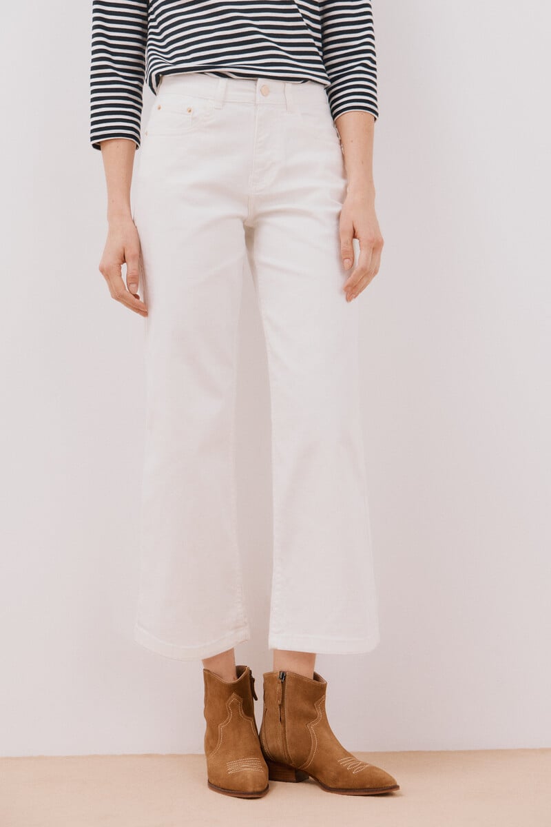 Cortefiel Jeans Palazzo Crop