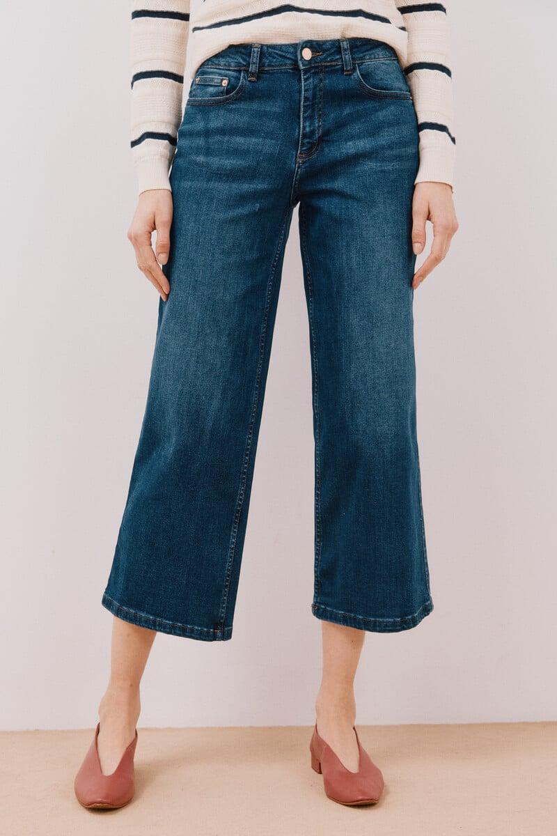 Cortefiel Jeans Palazzo Crop