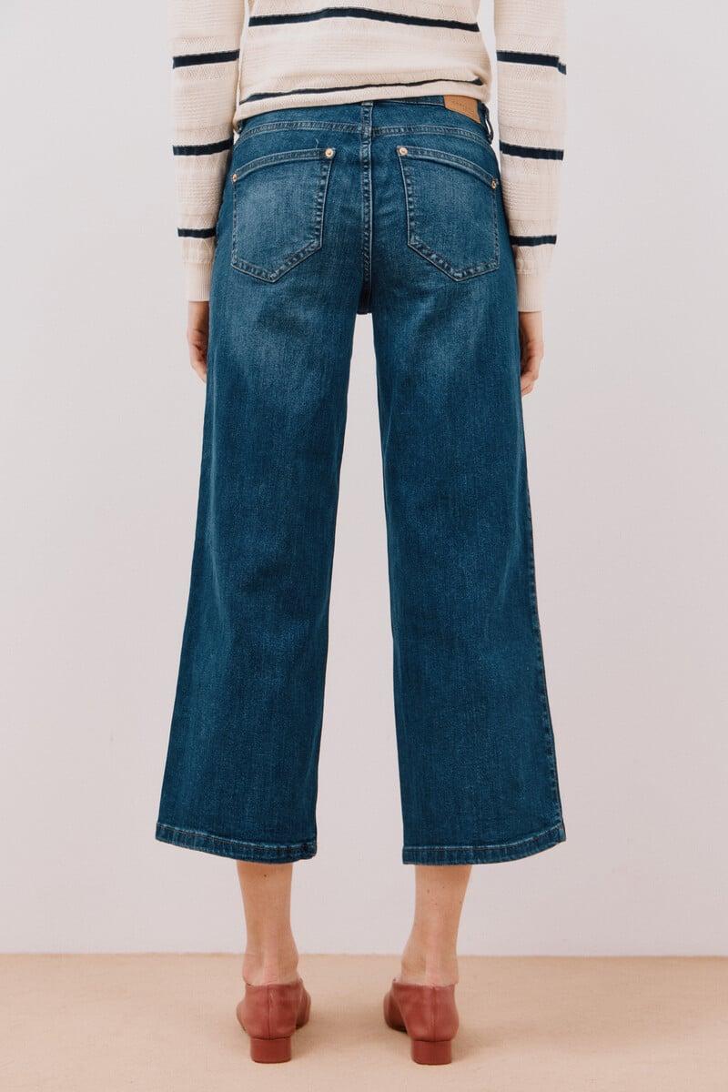 Cortefiel Jeans Palazzo Crop