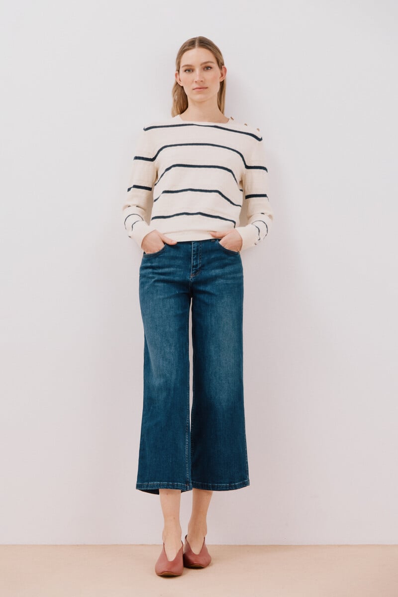 Cortefiel Jeans palazzo crop
