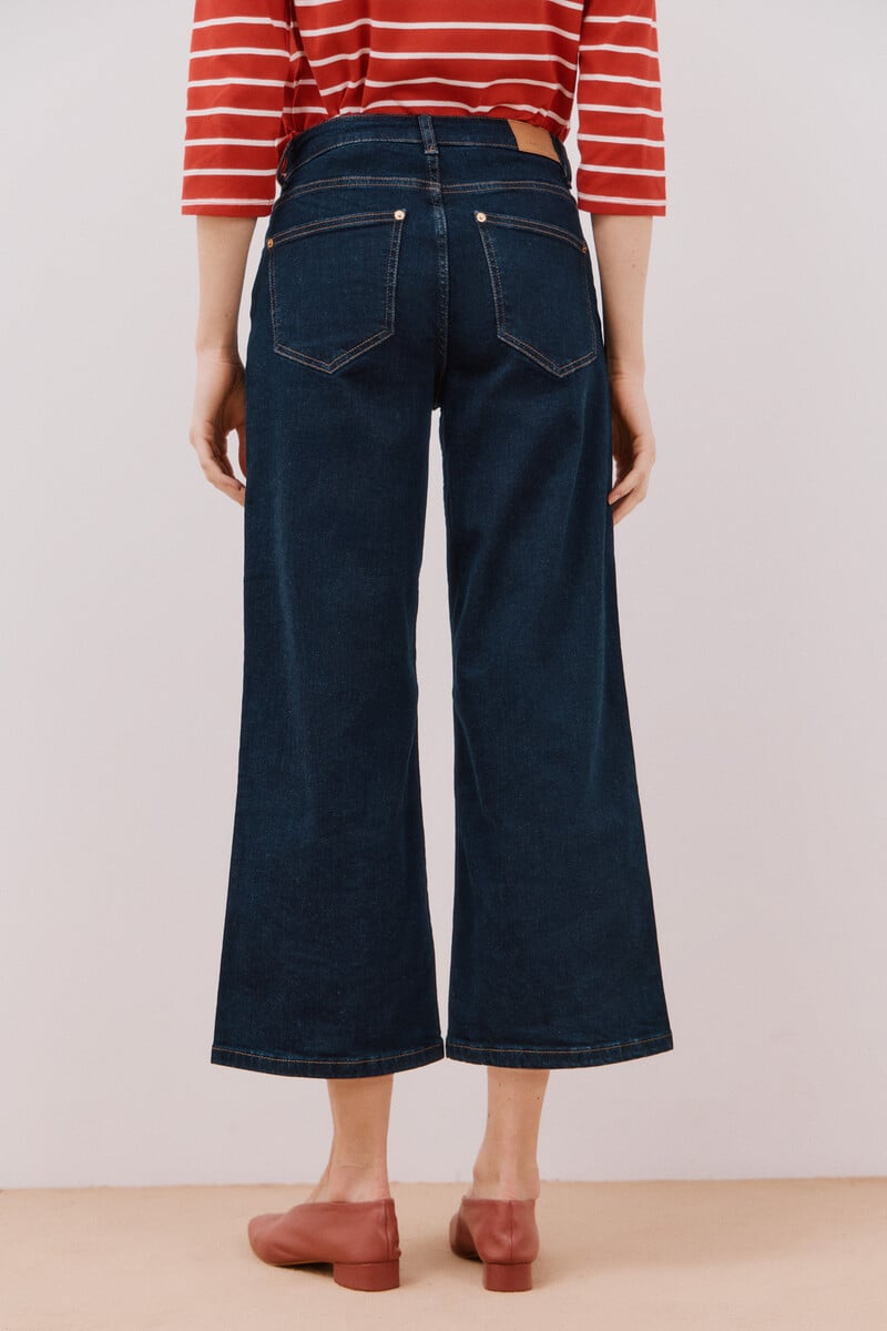 Cortefiel Jeans Palazzo Crop