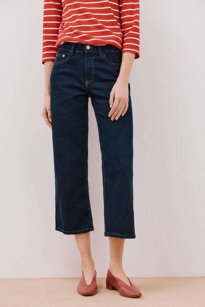 Cortefiel Jeans Palazzo Crop