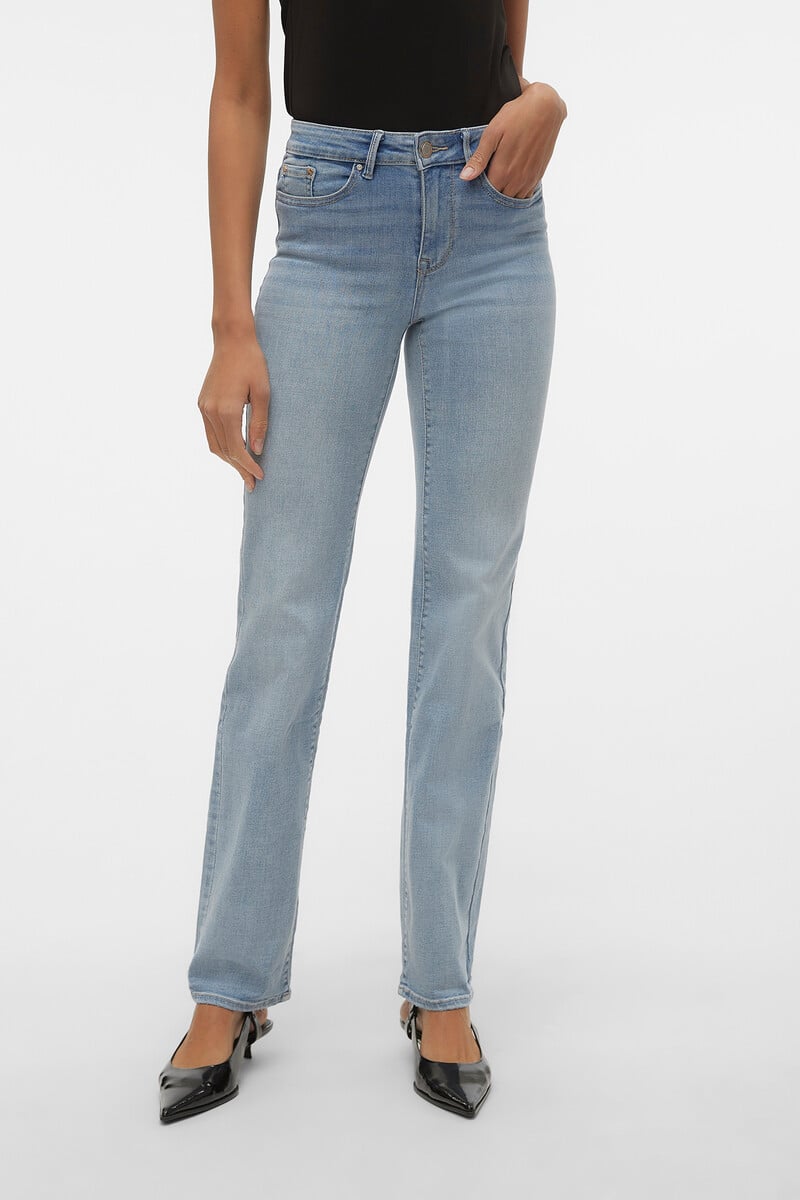 Cortefiel Jeans Rectos Tiro Alto