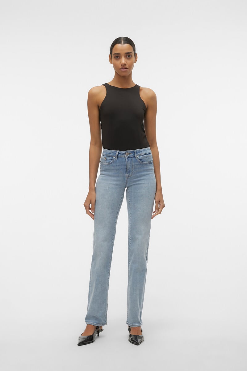 Cortefiel Jeans rectos tiro alto