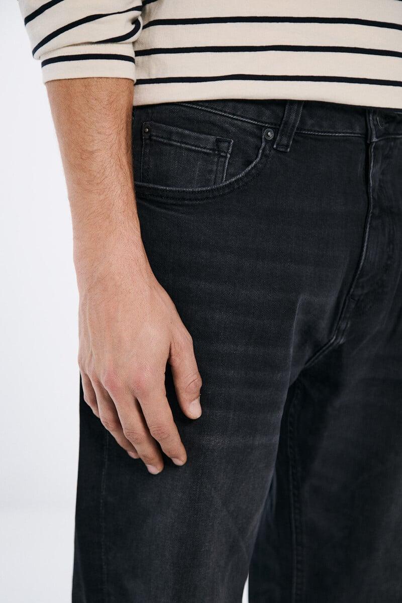 Cortefiel Jeans Straight Fit Negros