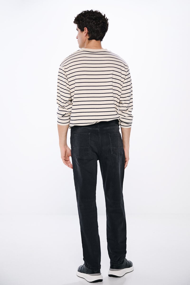 Cortefiel Jeans Straight Fit Negros