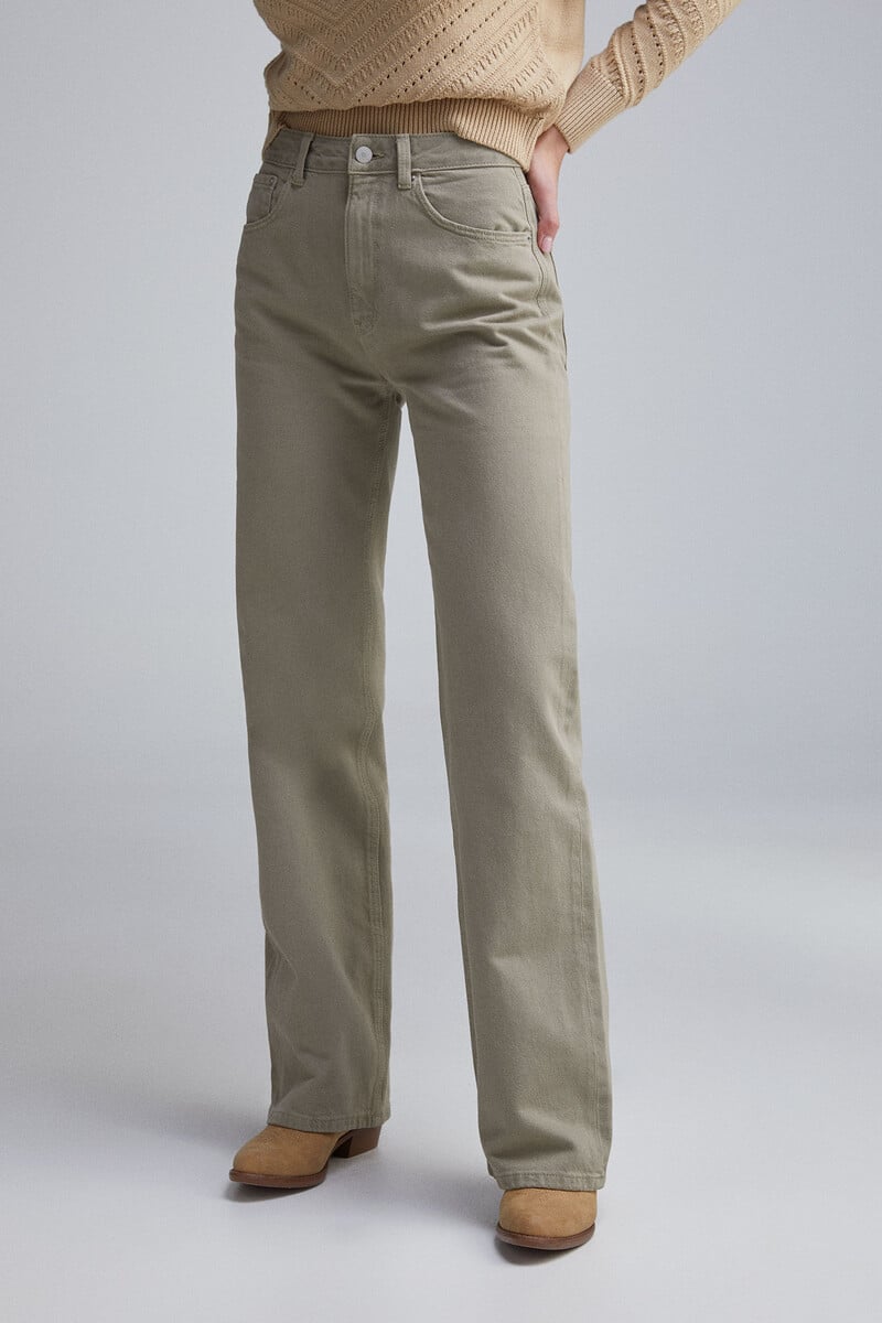 Cortefiel Jeans Wide Leg Color
