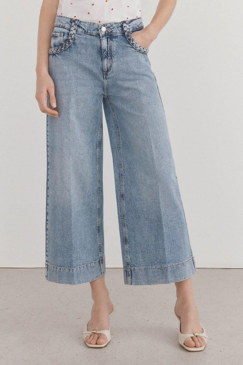 Cortefiel Jeans Wide Leg Flare
