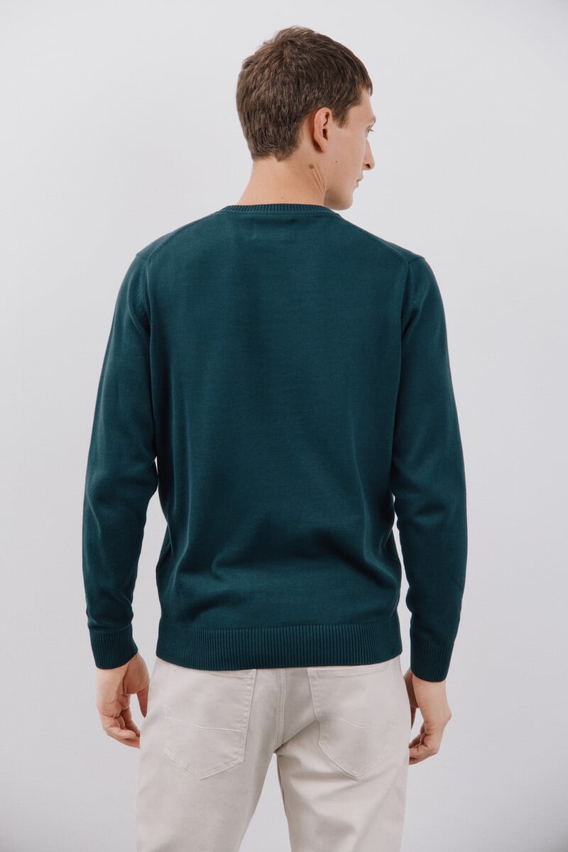 Cortefiel Jersey Algodón Cuello Redondo Básico