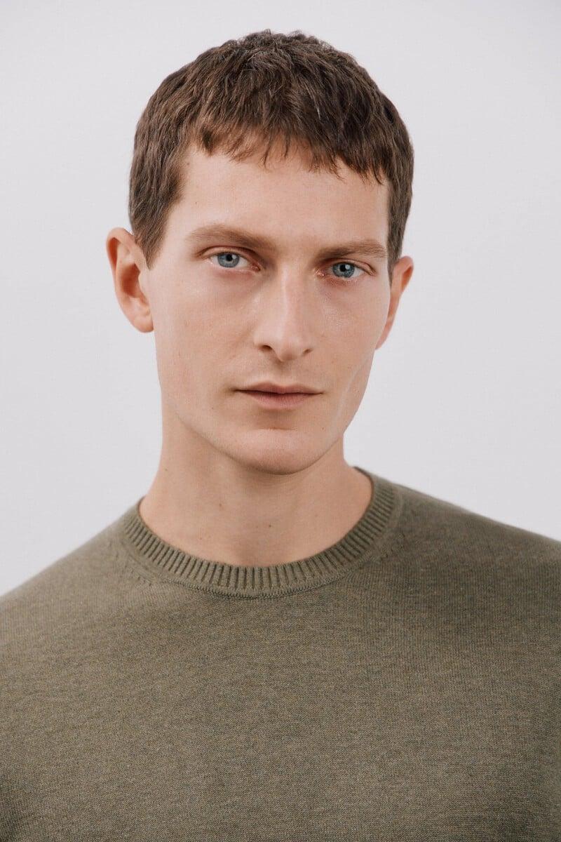 Cortefiel Jersey Algodón Cuello Redondo Básico