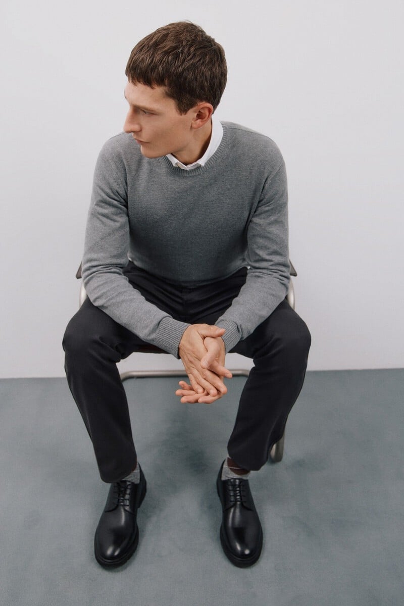 Cortefiel Jersey Algodón Cuello Redondo Básico