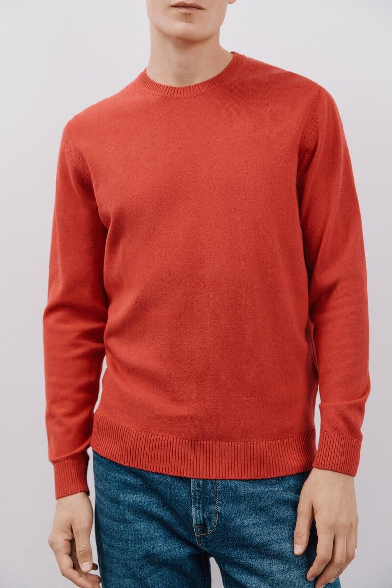 Cortefiel Jersey algodón cuello redondo básico