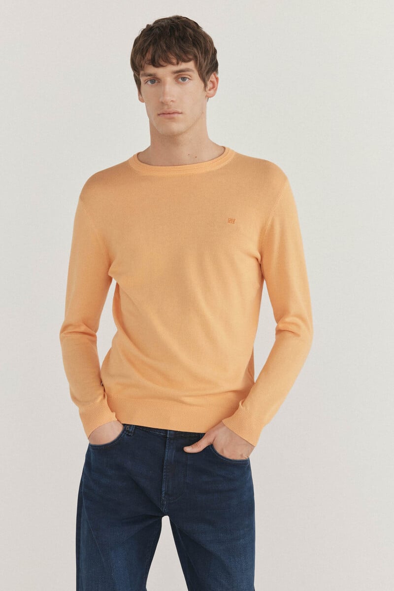 Cortefiel Jersey Algodón Premium Cuello Caja