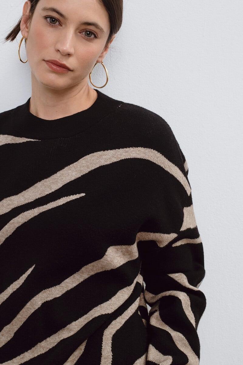 Cortefiel Jersey Animal Print