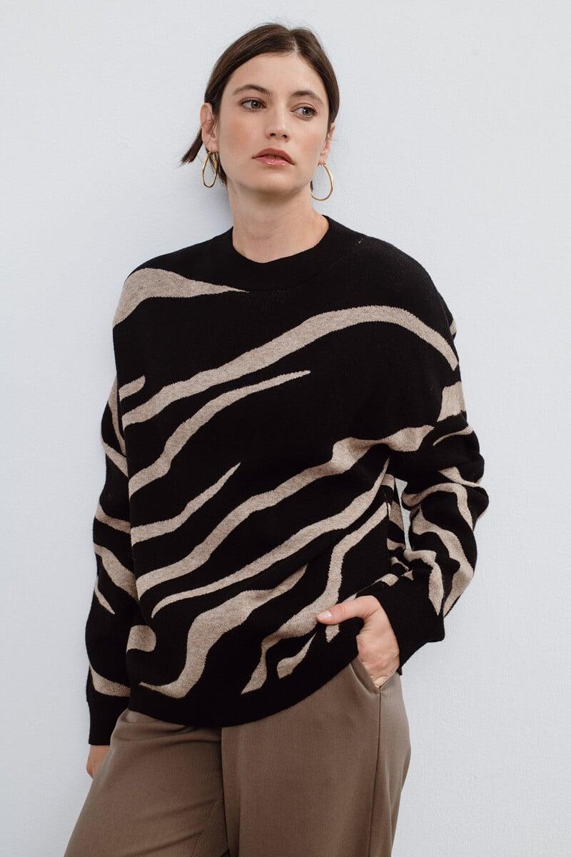 Cortefiel Jersey animal print