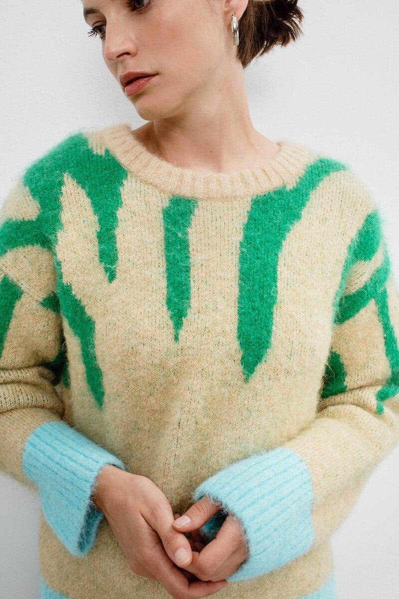 Cortefiel Jersey Animal Print Multicolor