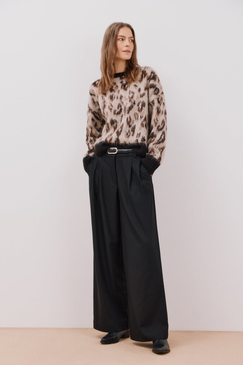 Cortefiel Jersey Animal Print