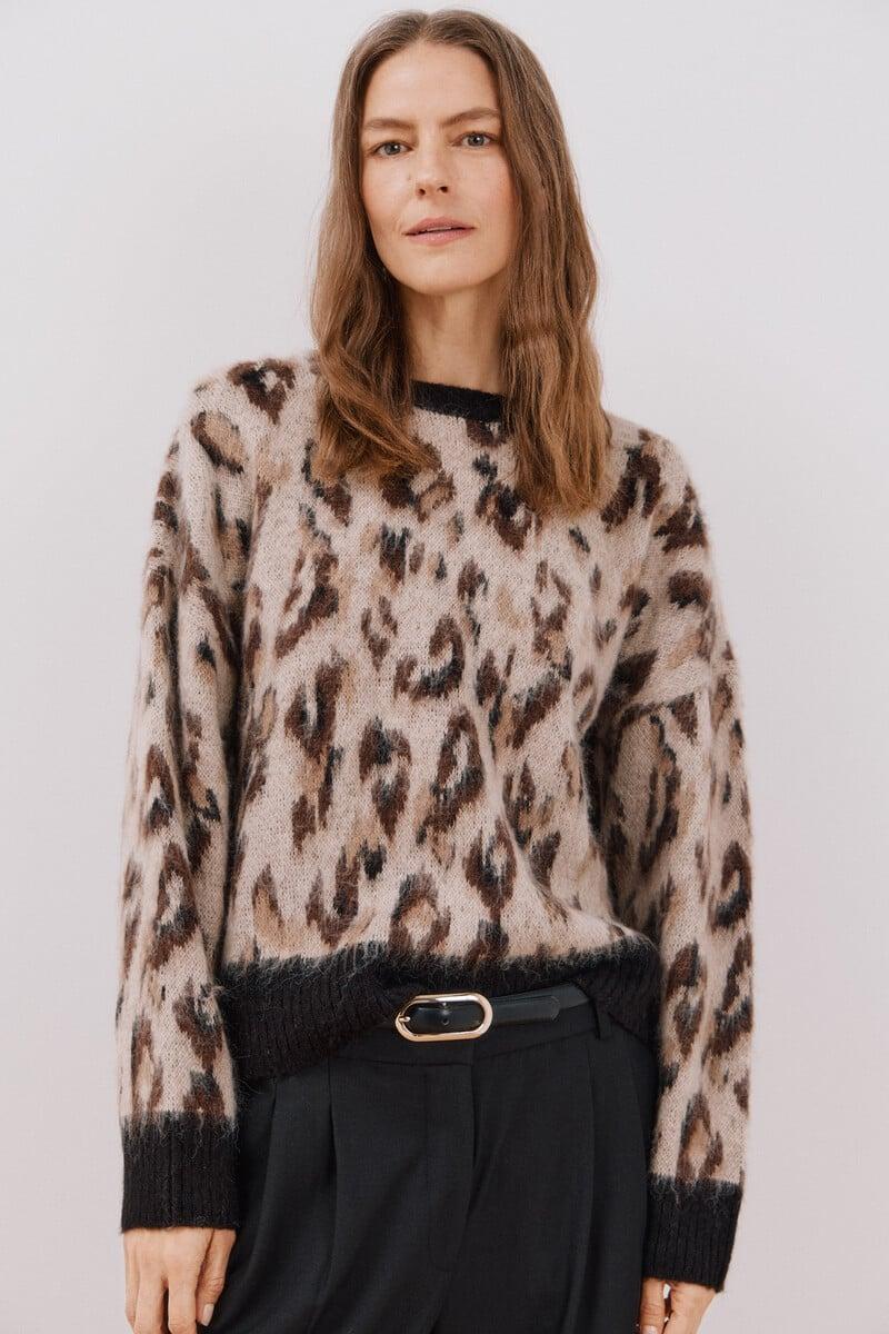 Cortefiel Jersey Animal Print