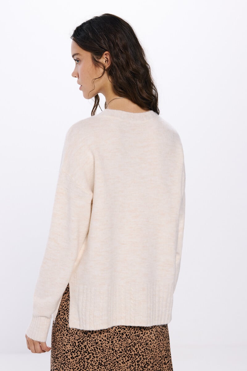 Cortefiel Jersey Bajo Rayas Relieve