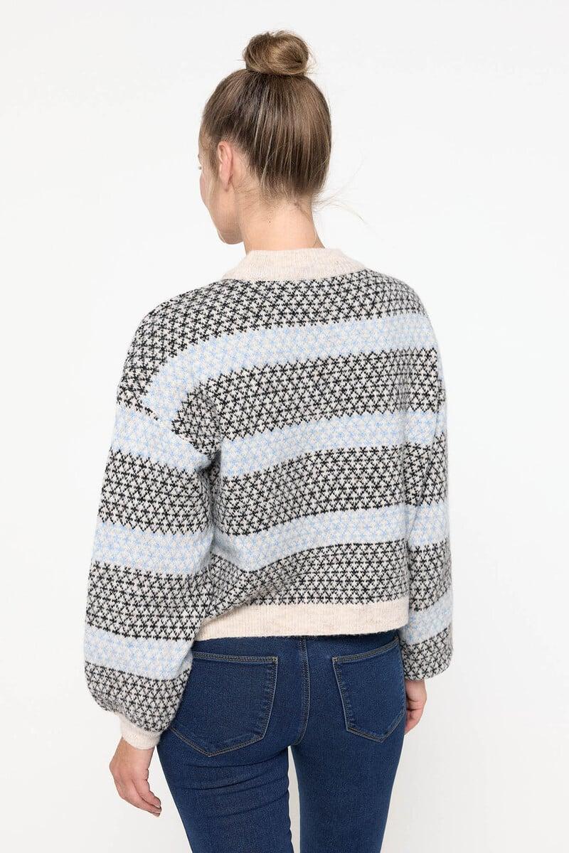 Cortefiel Jersey Bicolor Estampado