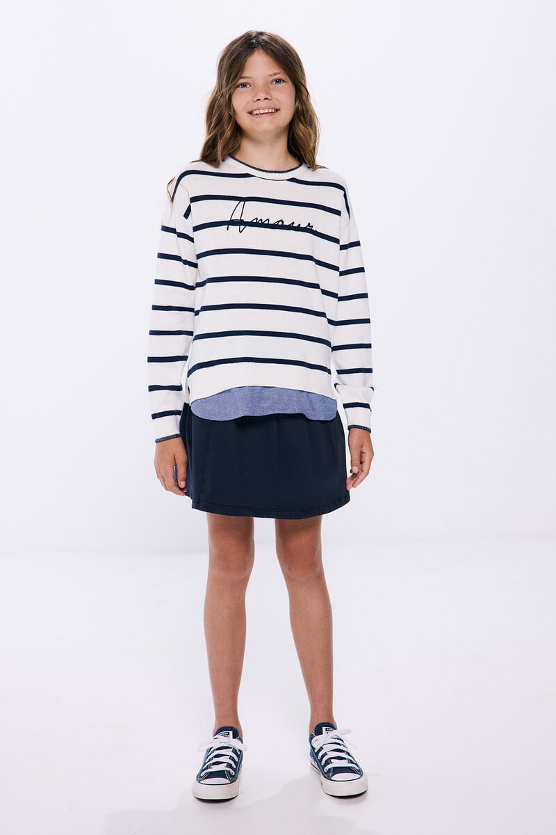 Cortefiel Jersey Bimateria Amour Niña