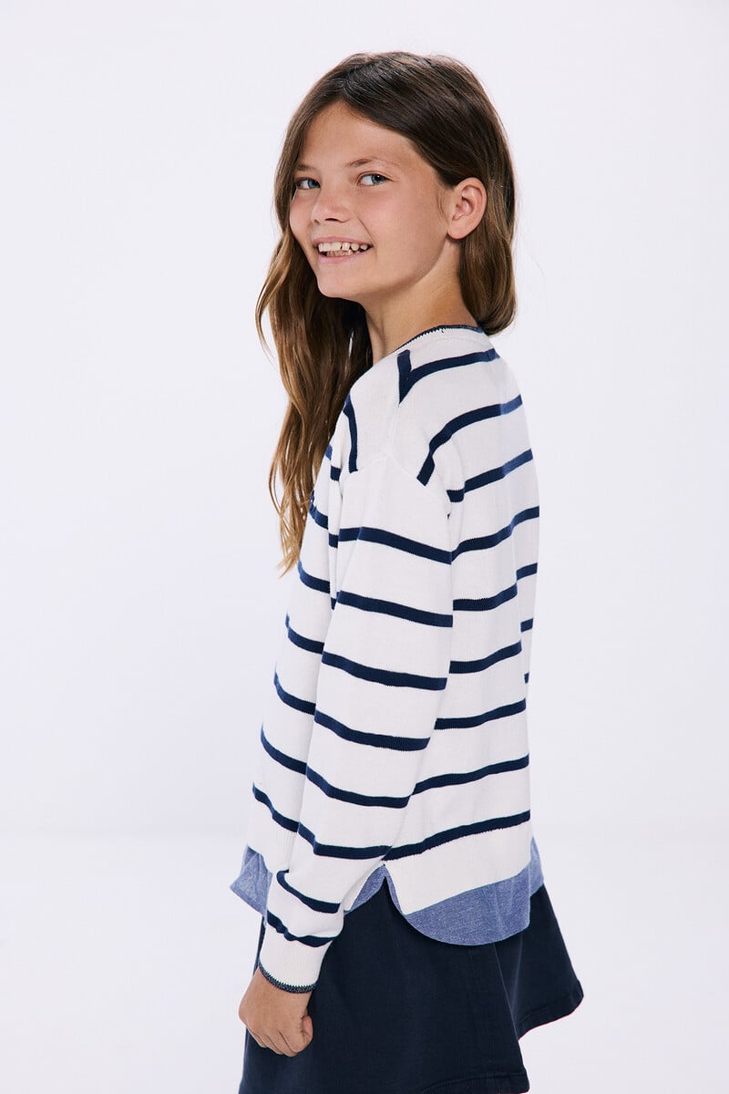 Cortefiel Jersey Bimateria Amour Niña