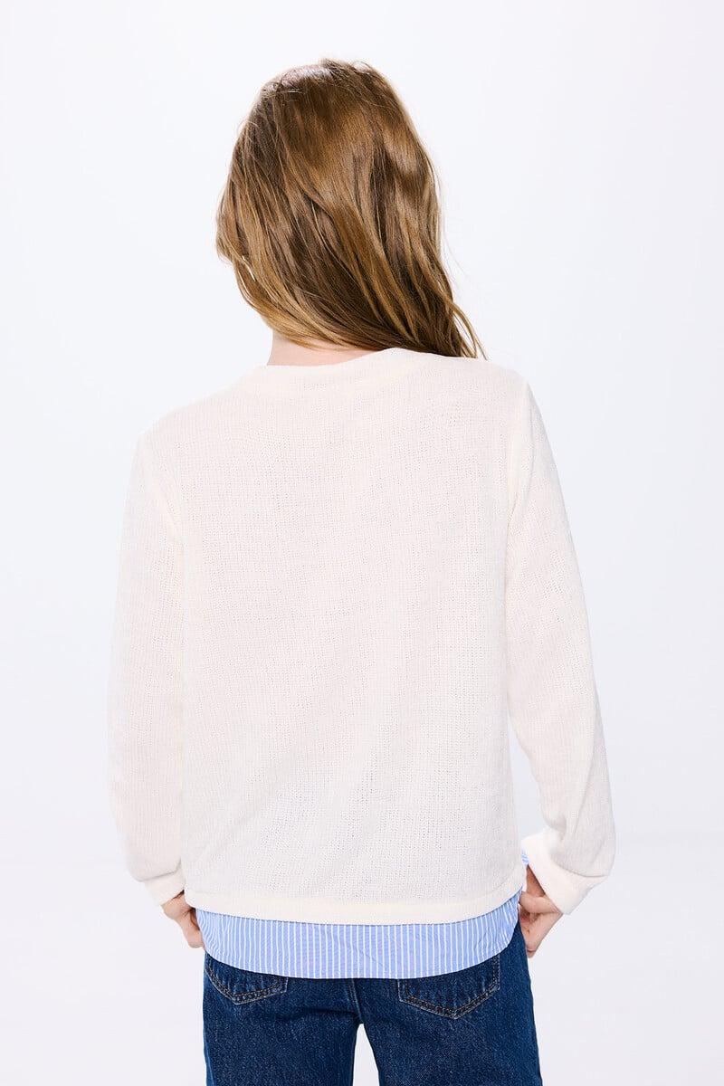 Cortefiel Jersey Bimateria Niña