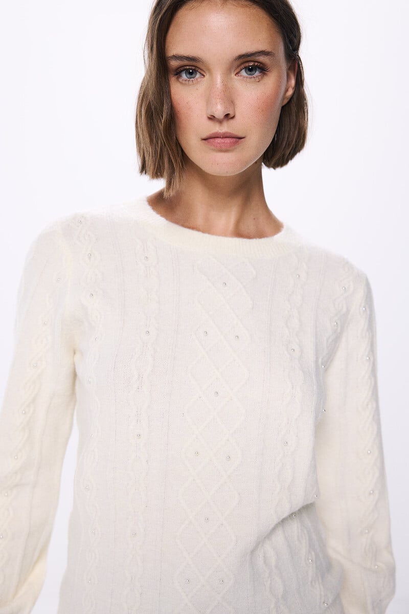 Cortefiel Jersey Cable Knit