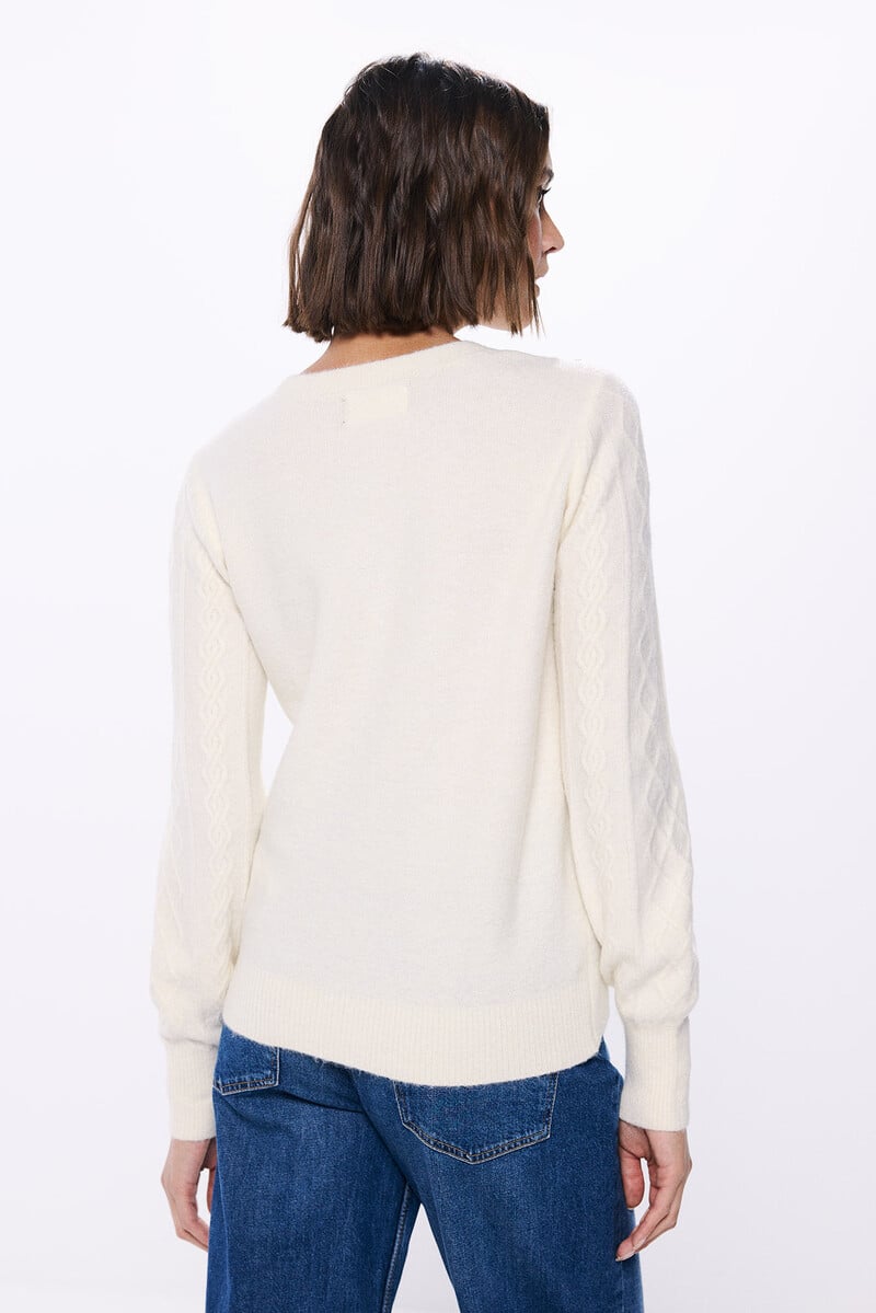 Cortefiel Jersey Cable Knit