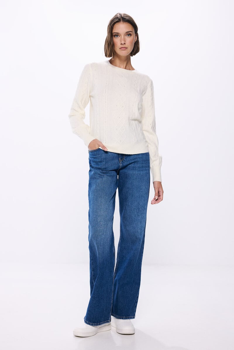 Cortefiel Jersey Cable Knit