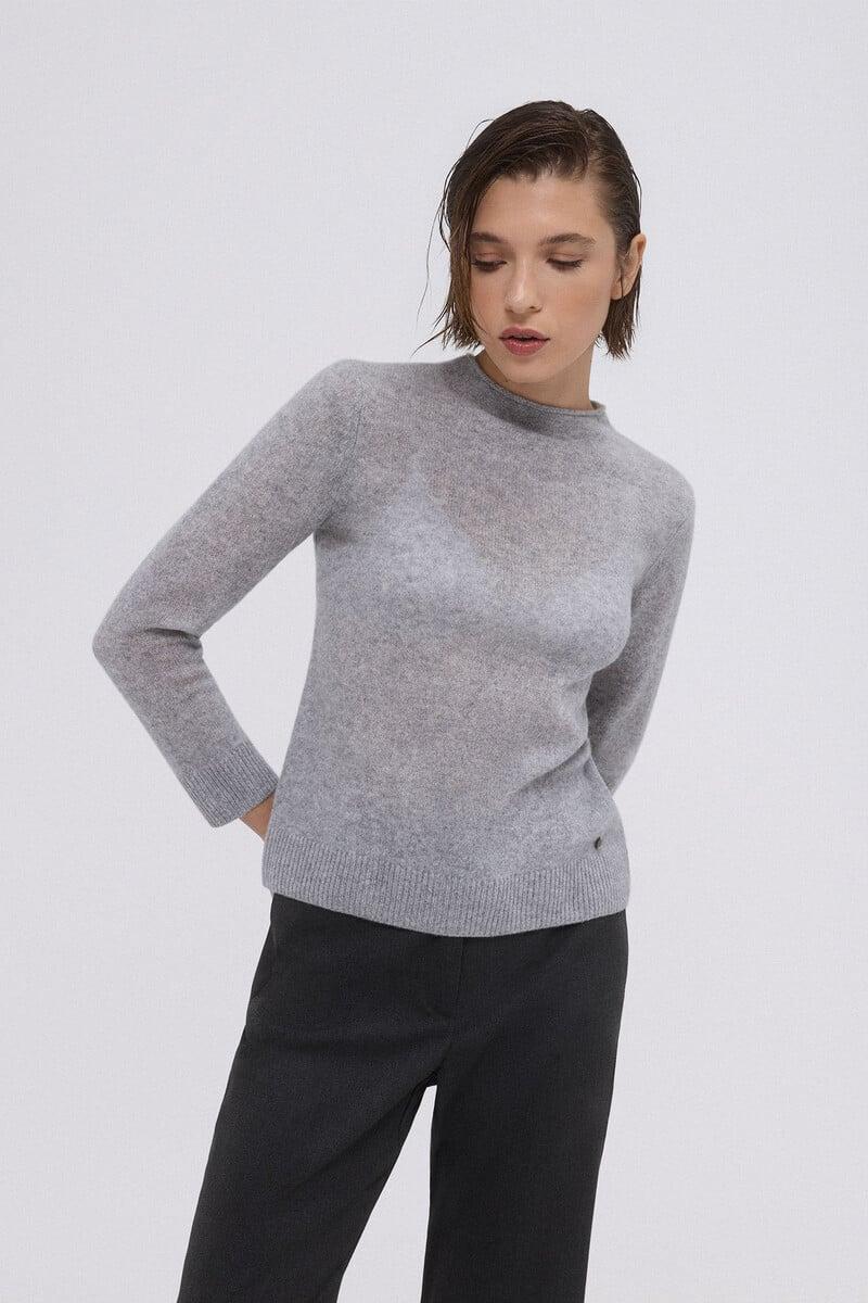 Cortefiel Jersey Cashmere Cuello Mao