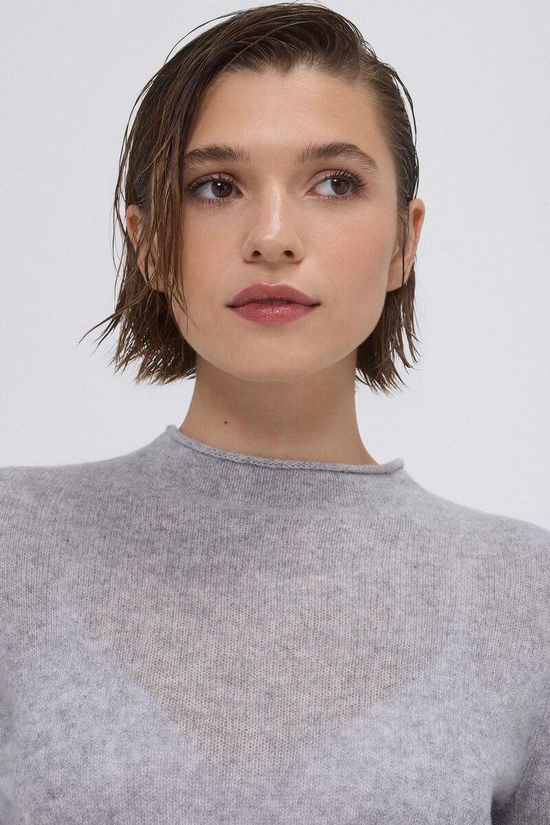 Cortefiel Jersey Cashmere Cuello Mao