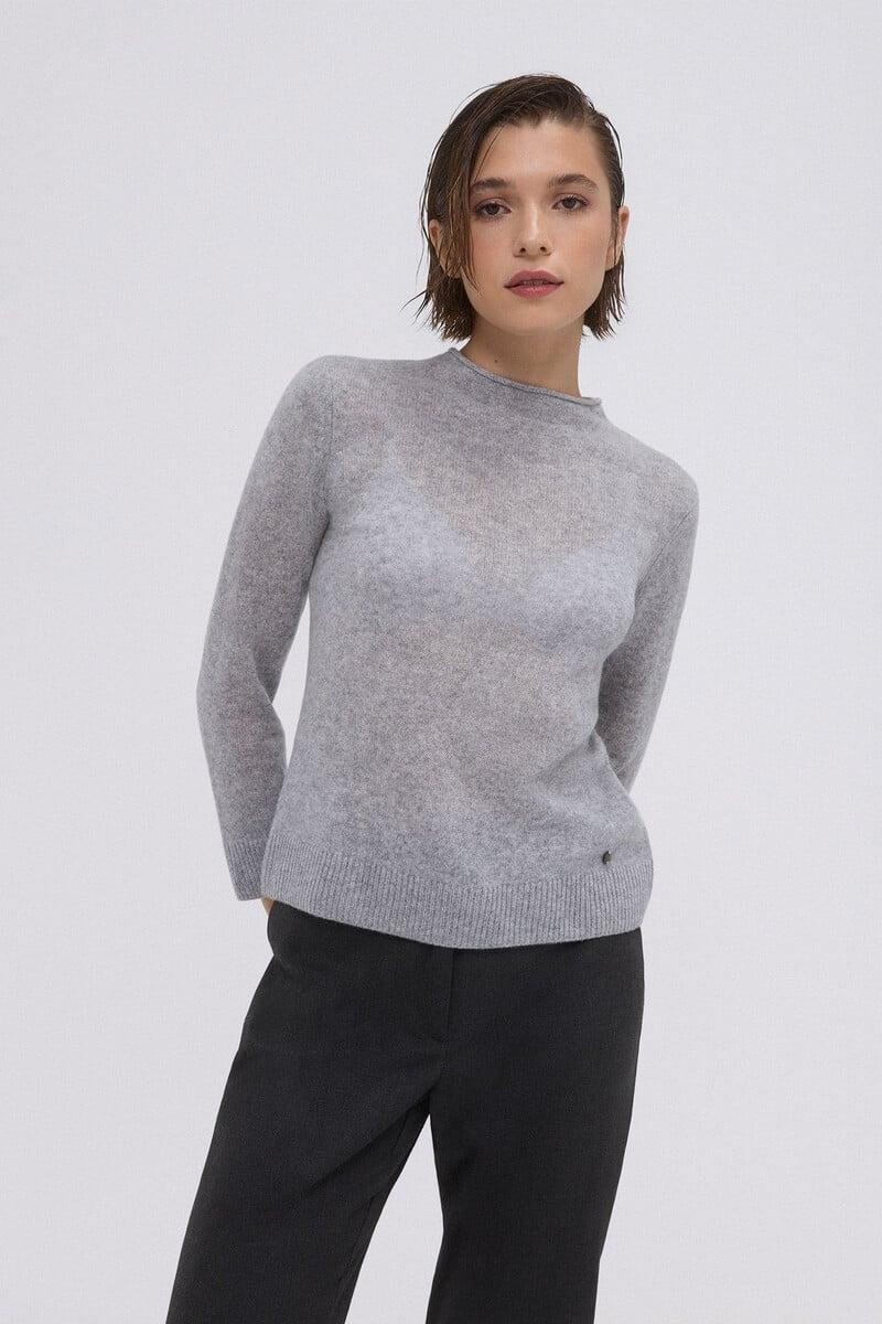 Cortefiel Jersey Cashmere Cuello Mao