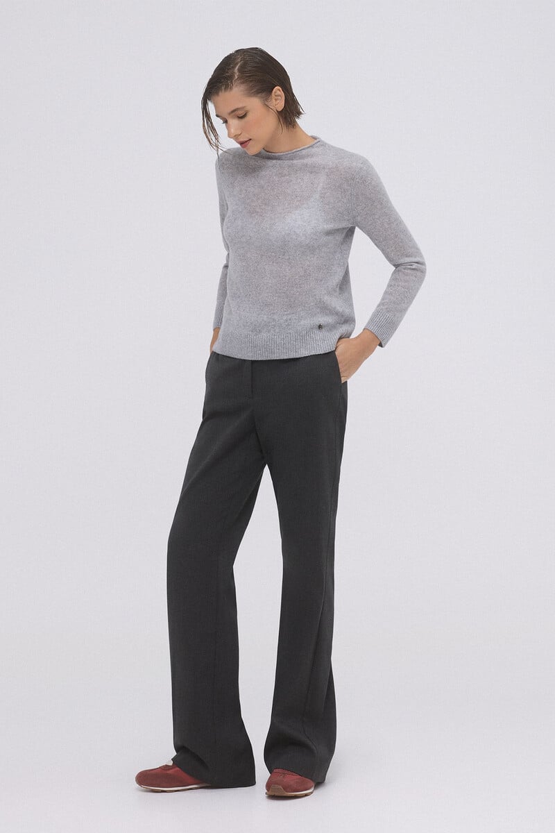 Cortefiel Jersey cashmere cuello mao