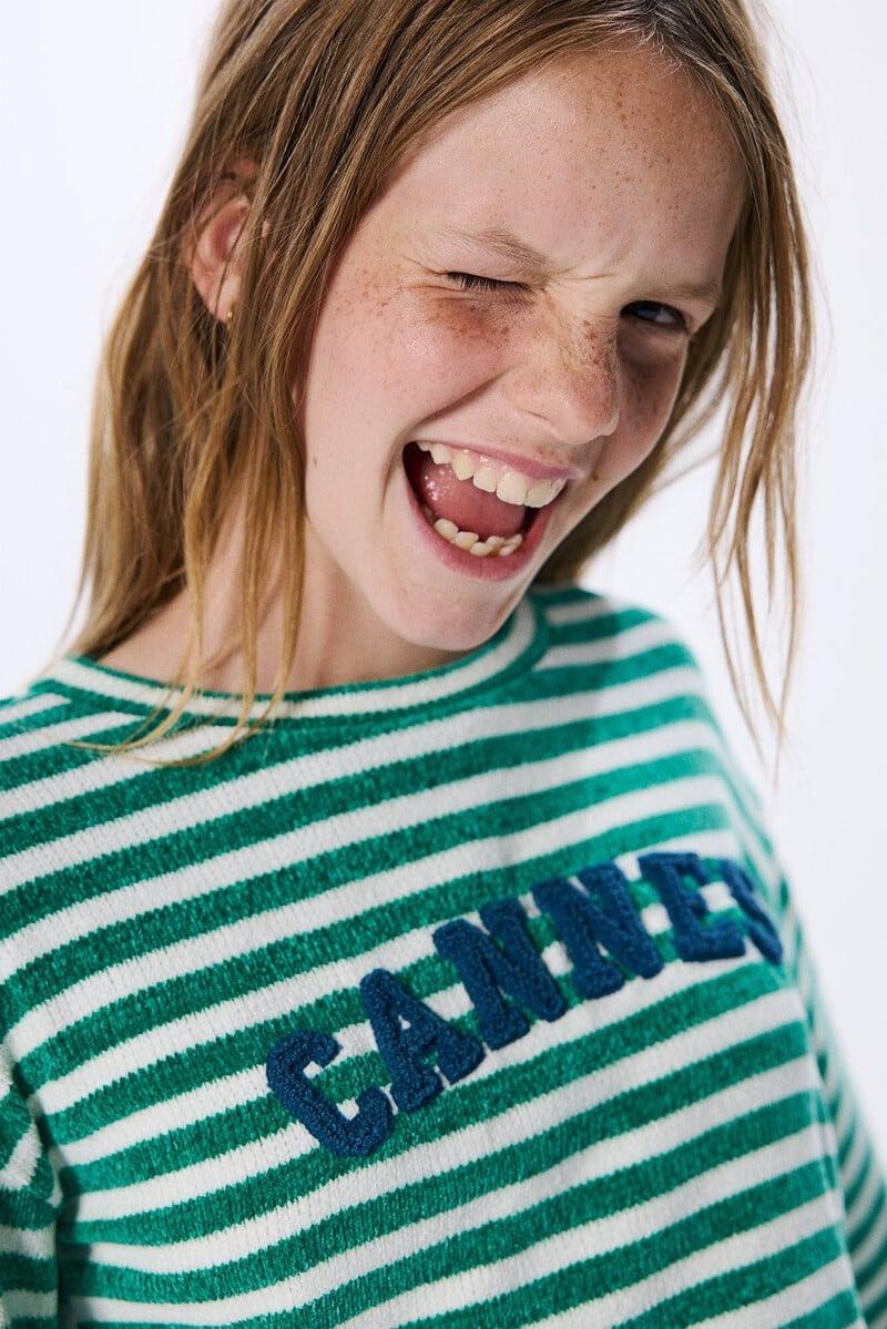 Cortefiel Jersey Chenilla Niña