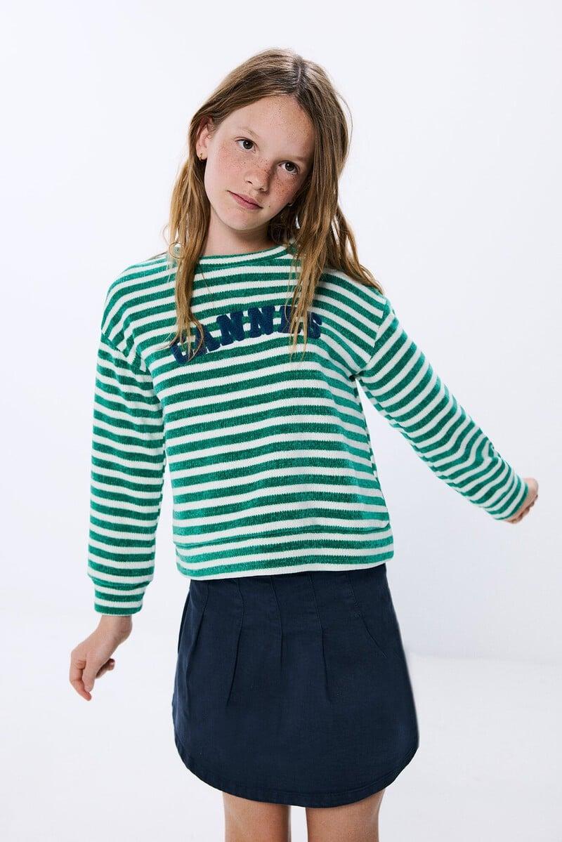 Cortefiel Jersey Chenilla Niña