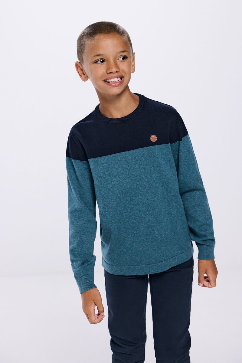 Cortefiel Jersey color block niño