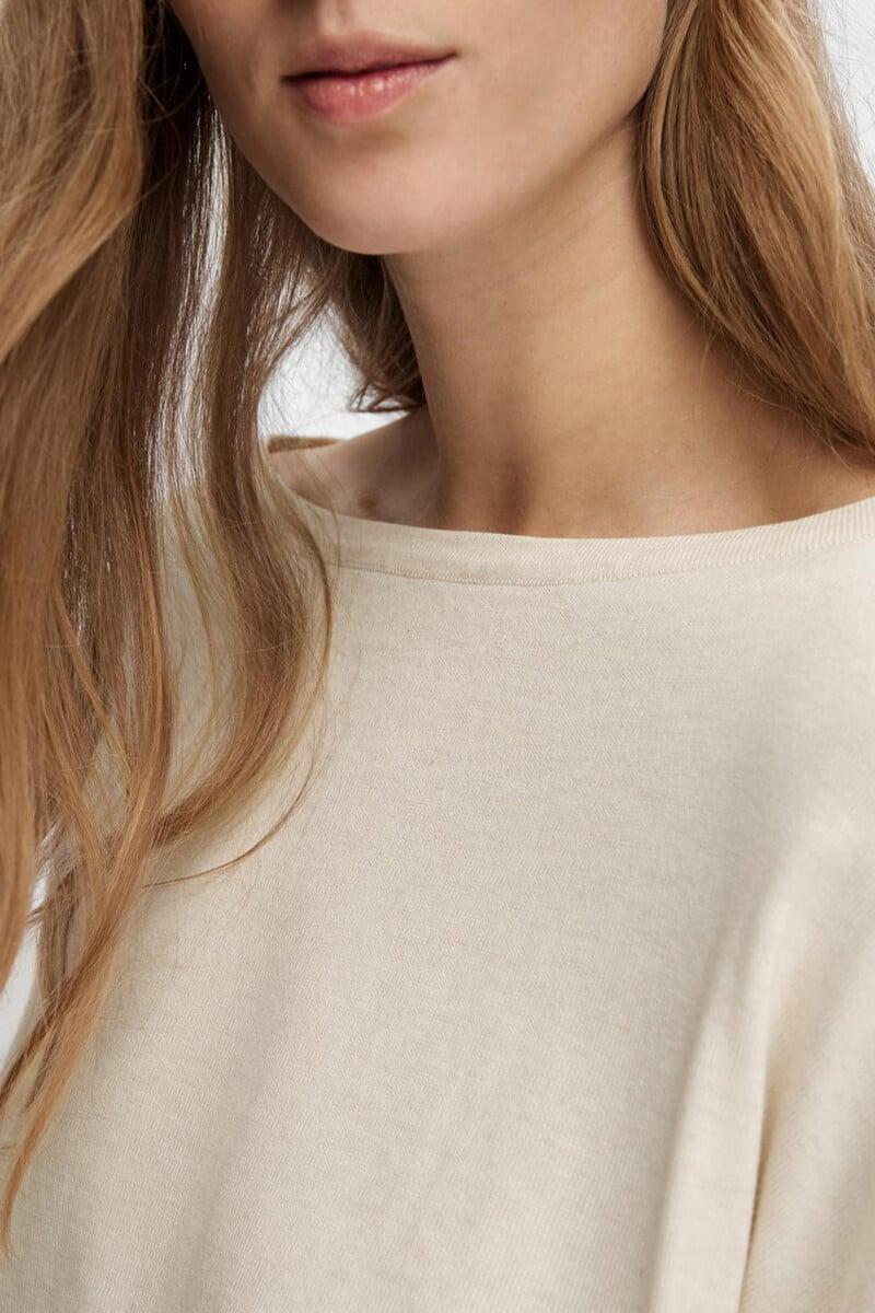 Cortefiel Jersey Con Cuello De Barco 100% Algodón