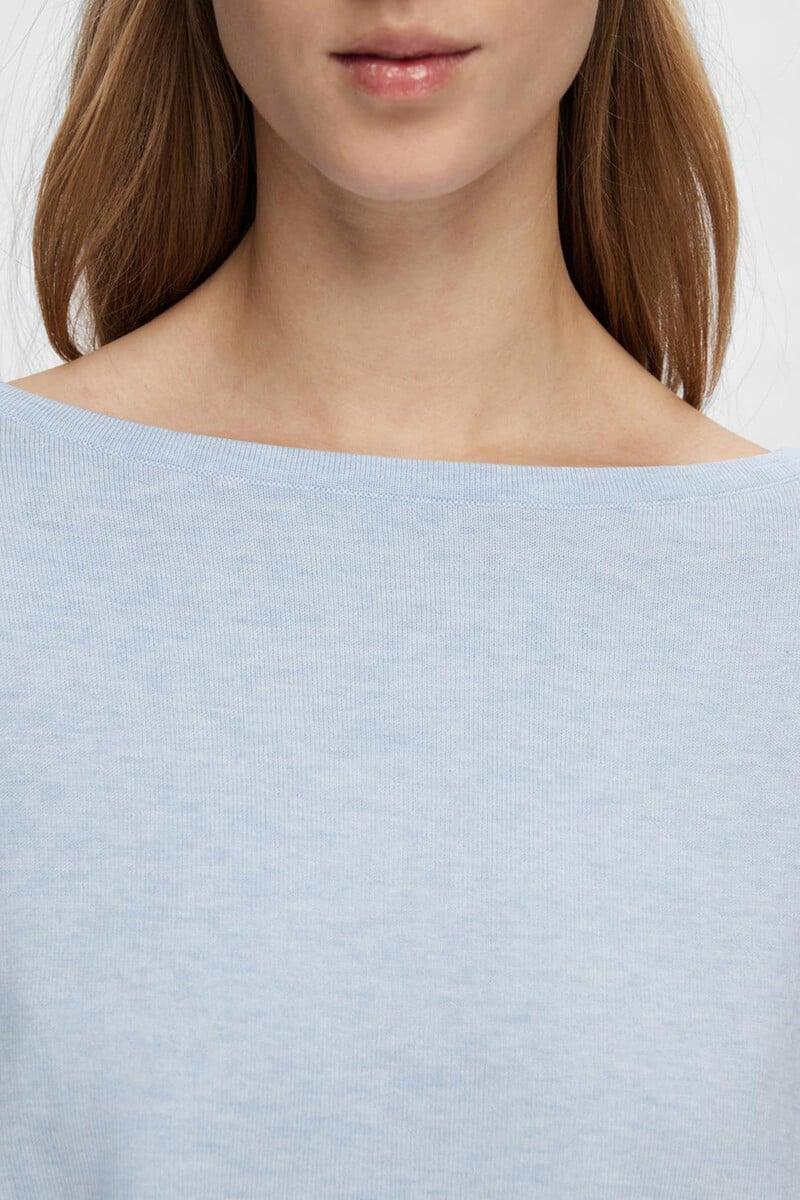 Cortefiel Jersey Con Cuello De Barco 100% Algodón