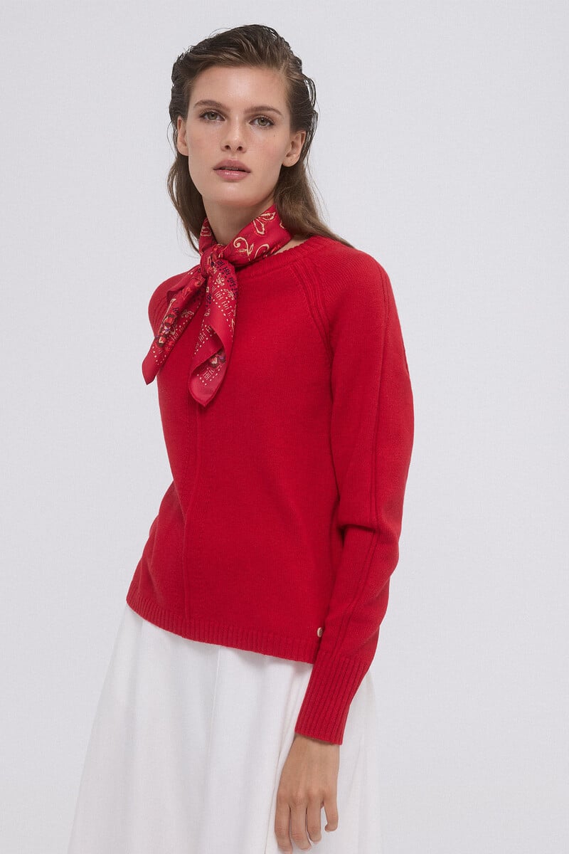 Cortefiel Jersey Cuello Caja Lana Merino