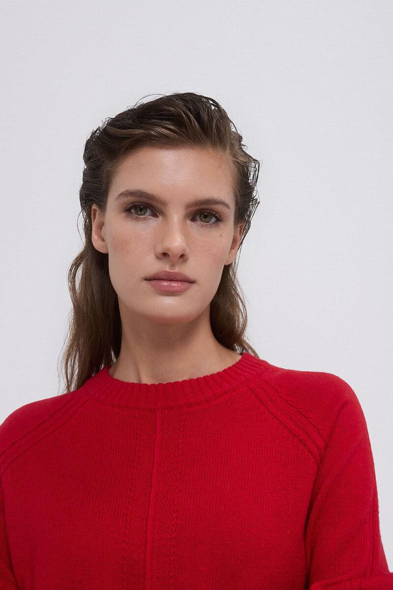 Cortefiel Jersey Cuello Caja Lana Merino