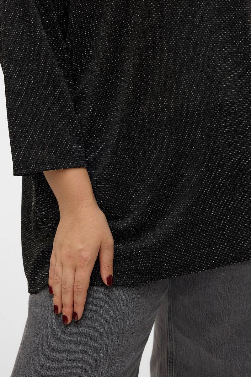 Cortefiel Jersey Cuello Pico Lúrex Talla Grande